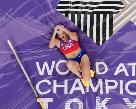 Katie Moon wins third world pole vault championship in nail-biting Japanese final